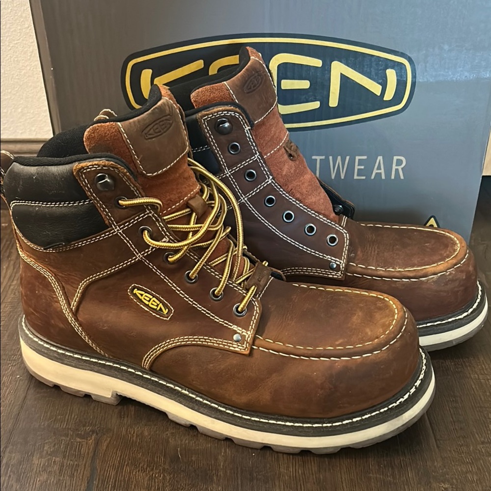 Keen Cincinnati 90 Degree 6 inch Waterproof safety toe work boots